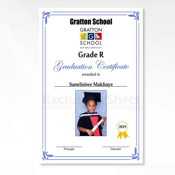exclusive shots school photography a4 graduation certificate hh